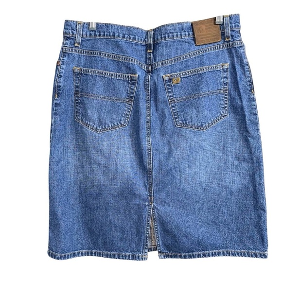 Ralph Lauren Polo Jeans (EUC) Vintage Denim Skirt, Size 12 - Picture 6 of 13